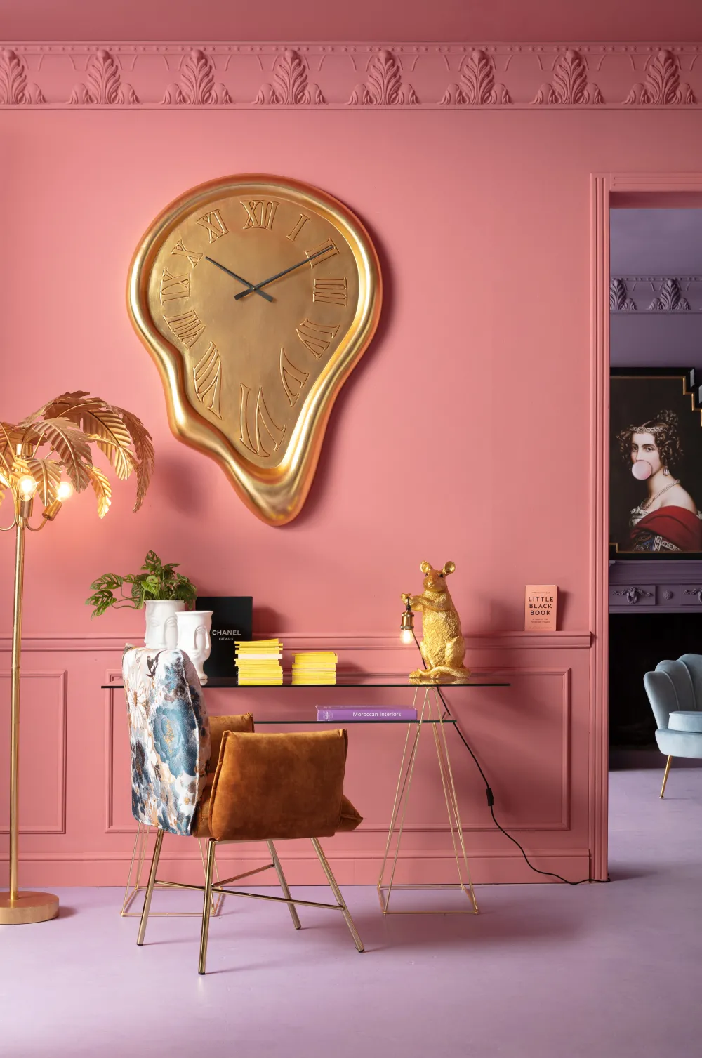 KARE Design Työpöydät*Polar Työpöytä Matta Messinki, 8mm Temperoitu Lasi