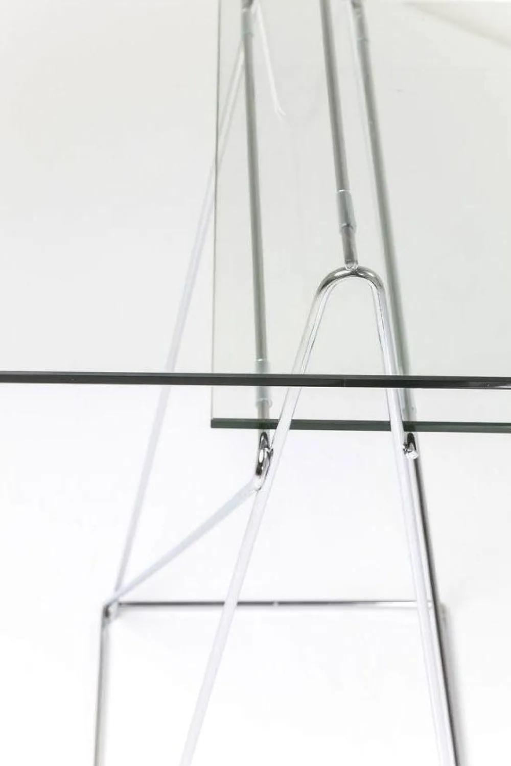 KARE Design Työpöydät*Polar Työpöytä, Toimistopöytä - Kromi, 8mm Temperoitu Lasi