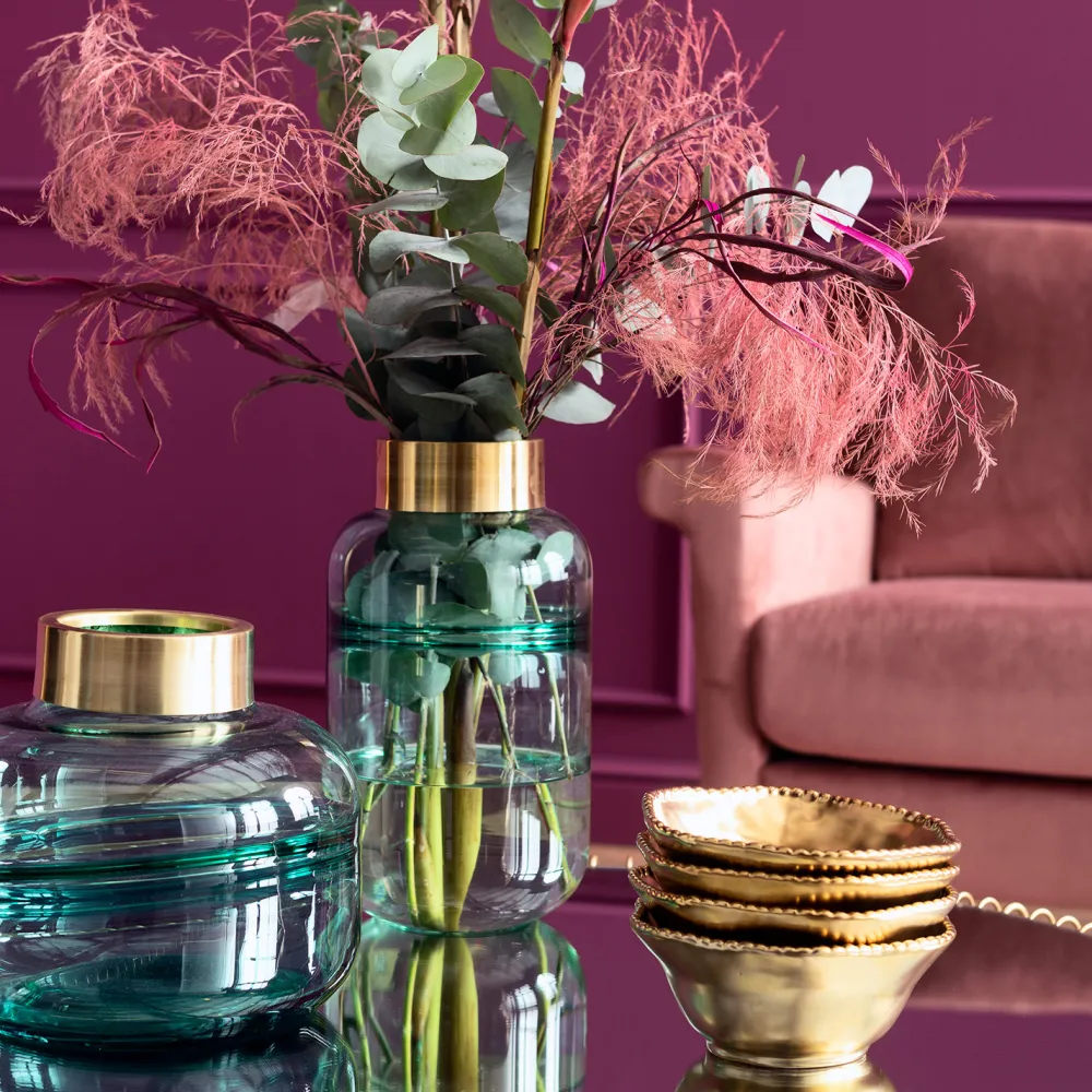 KARE Design Maljakot|Olohuone*Positano Belly Maljakko, Vihreä 28cm