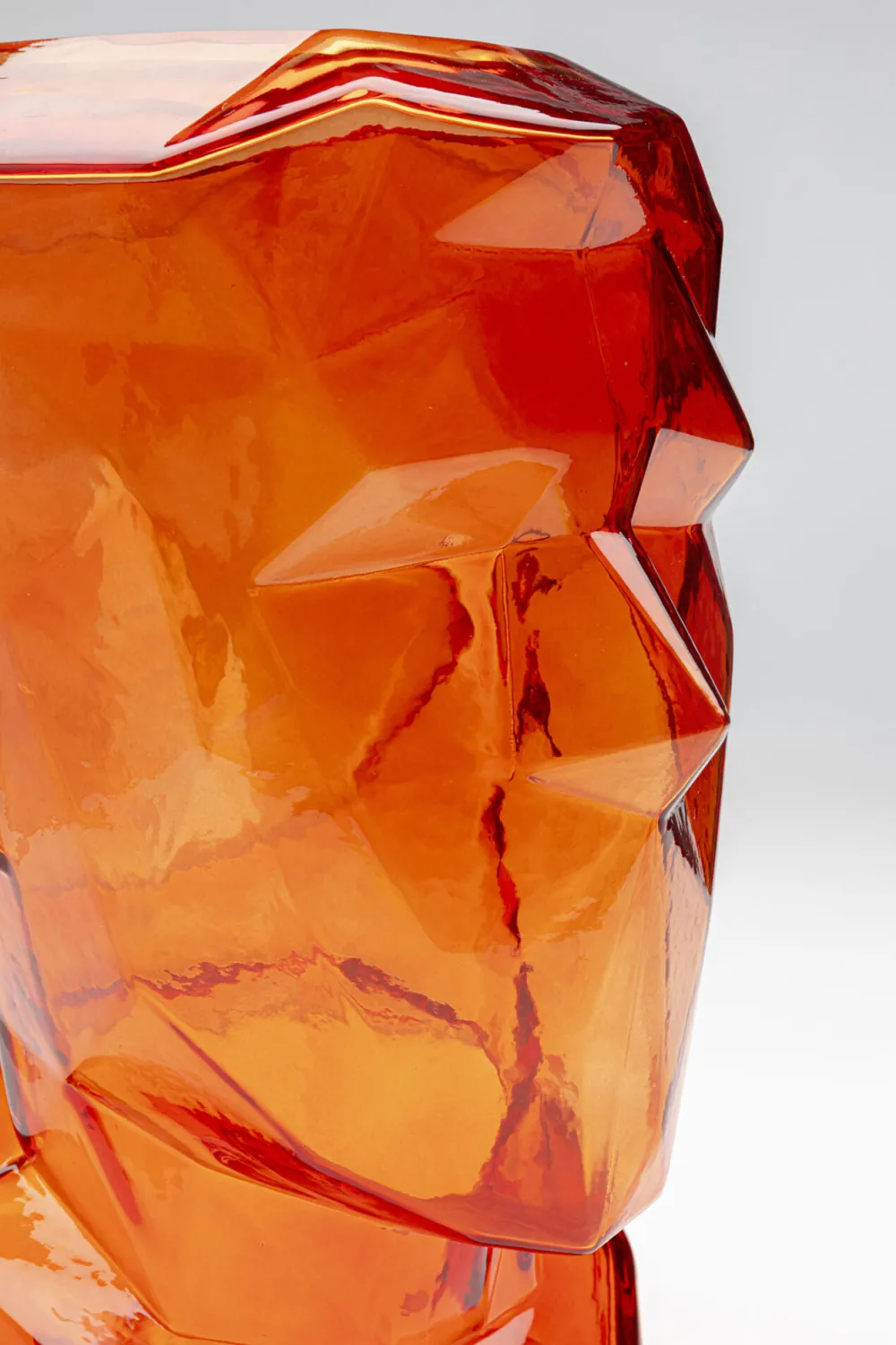 KARE Design Maljakot|Olohuone*Prisma Face Kasvot Maljakko Oranssi 30cm