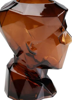 KARE Design Maljakot|Olohuone*Prisma Face Maljakko Ruskea 30cm