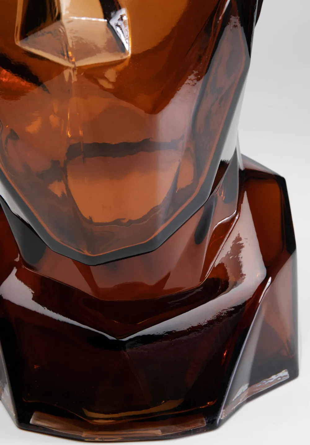 KARE Design Maljakot|Olohuone*Prisma Face Maljakko Ruskea 30cm