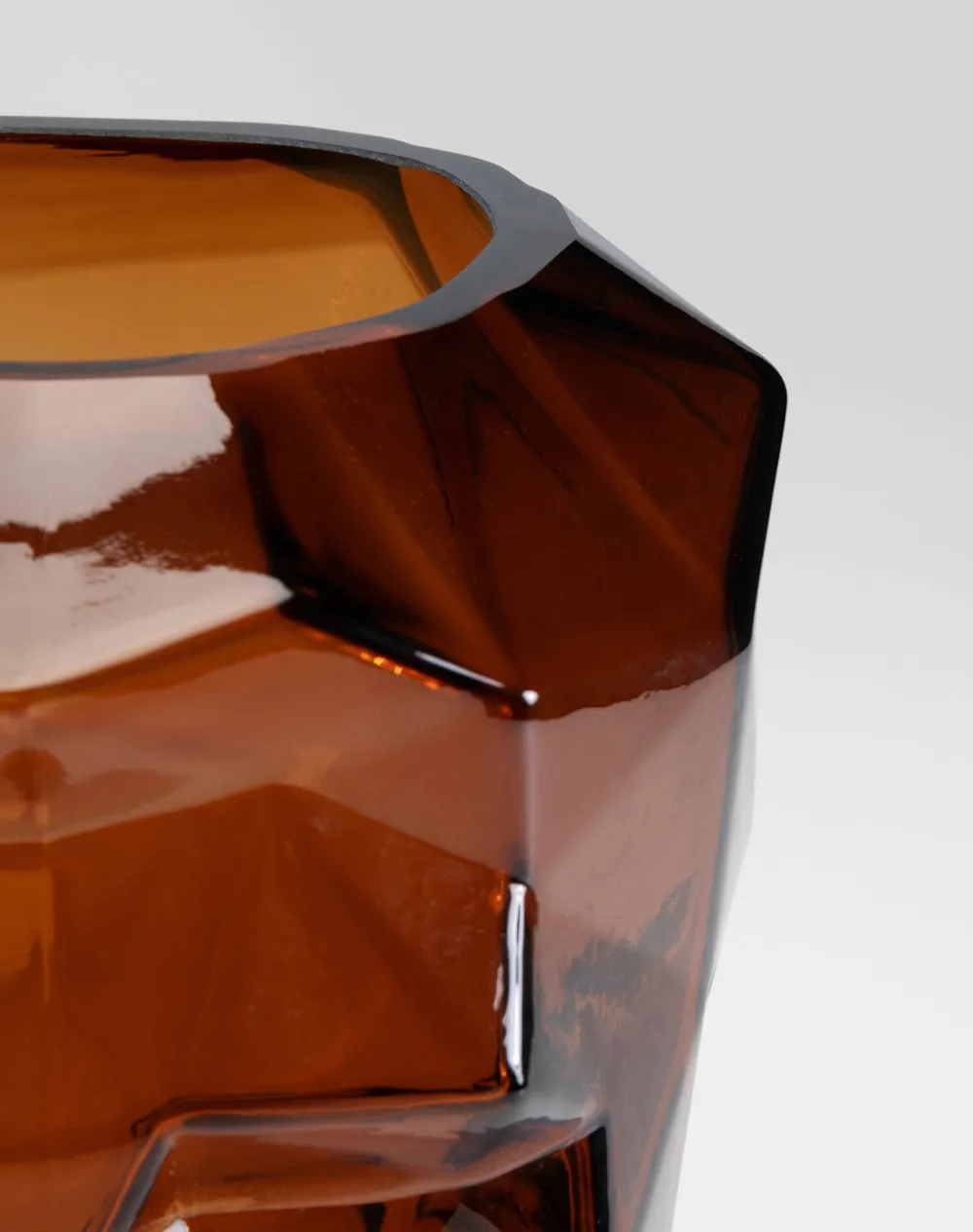 KARE Design Maljakot|Olohuone*Prisma Face Maljakko Ruskea 30cm