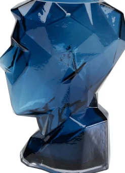 KARE Design Maljakot|Olohuone*Prisma Face Maljakko Sininen 30cm