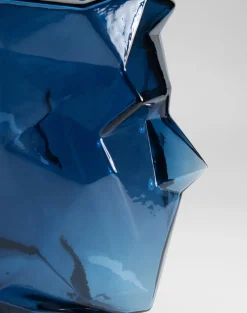 KARE Design Maljakot|Olohuone*Prisma Face Maljakko Sininen 30cm