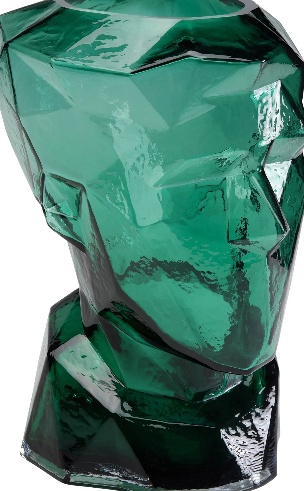 KARE Design Maljakot|Olohuone*Prisma Face Maljakko Vihreä 30cm