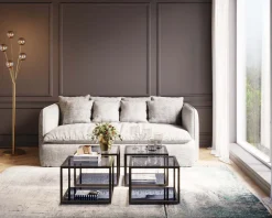 KARE Design Sohvapöydät*Quadro Sivupöytä, Musta 50x50cm