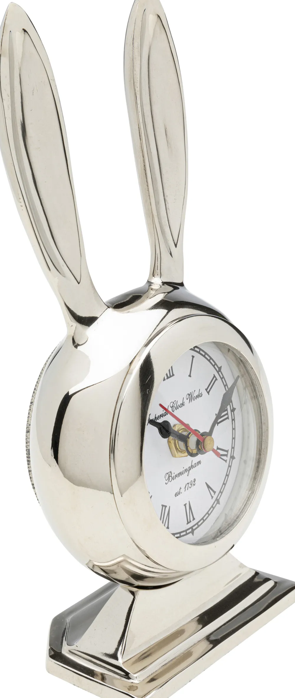 KARE Design Kellot*Rabbit Jänis, Pupu Pöytäkello Hopea 10x21cm