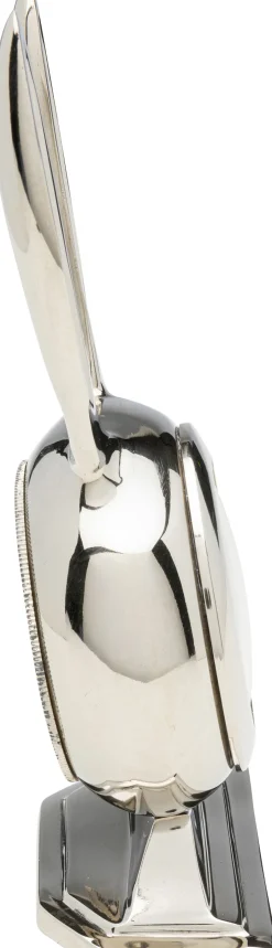 KARE Design Kellot*Rabbit Jänis, Pupu Pöytäkello Hopea 10x21cm