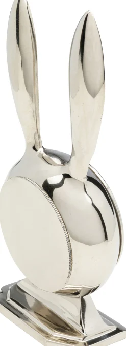KARE Design Kellot*Rabbit Jänis, Pupu Pöytäkello Hopea 10x21cm