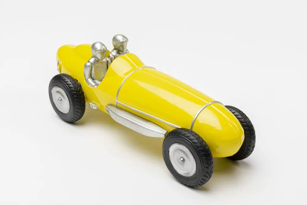 KARE Design Koriste-Esineet*Racing Car Kilpa-auto Koriste-esine, Keltainen 9cm