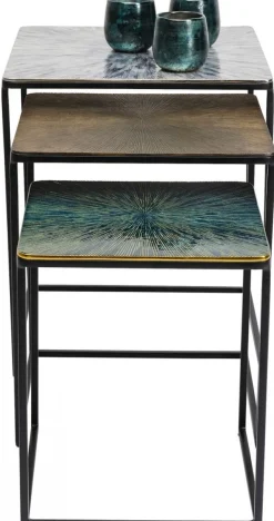 KARE Design Sohvapöydät*Ray Square Sivupöytä (3/Setti)