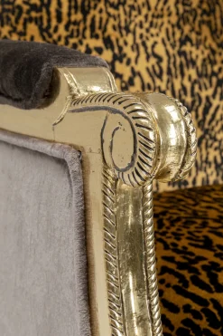 KARE Design Olohuone|Nojatuolit*Regency Leo Nojatuoli - Leopardikuvio, Kulta