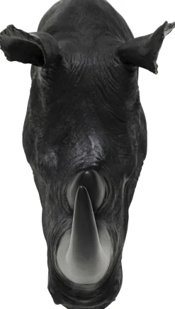 KARE Design Seinäkoristeet*Rhino Head Antique Seinäkoriste, Musta 22x43cm