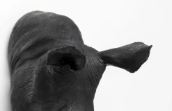 KARE Design Seinäkoristeet*Rhino Head Antique Seinäkoriste, Musta 22x43cm