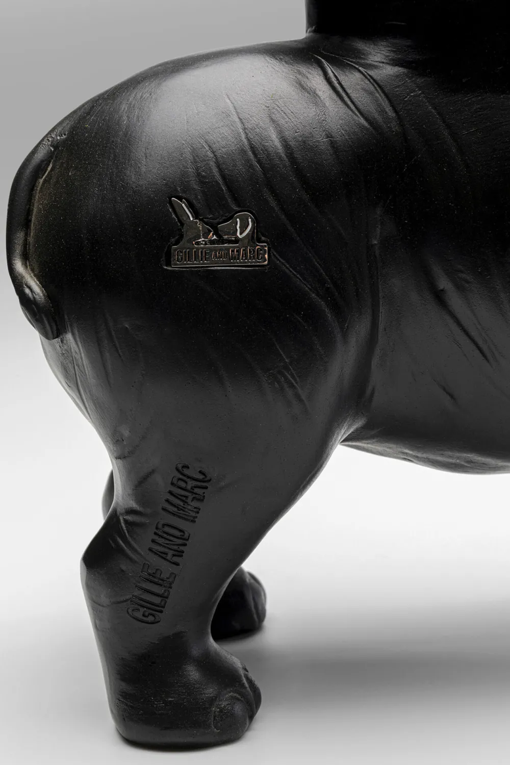 KARE Design Koriste-Esineet*Rhino Sarvikuono Koriste-esine Musta 41cm