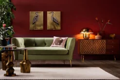 KARE Design Sohvat|Olohuone*Rimini Sohva 2-istuttava, Vihreä