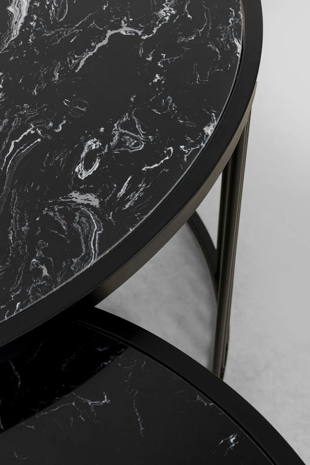 KARE Design Sohvapöydät*Roma Sohvapöytä, Musta (2/Setti)