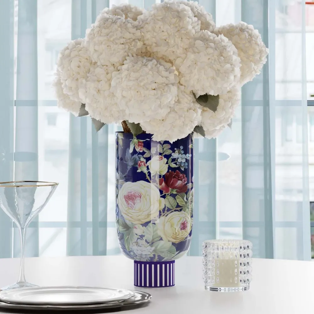 KARE Design Maljakot|Olohuone*Rose Magic Deco Maljakko Sininen 27cm