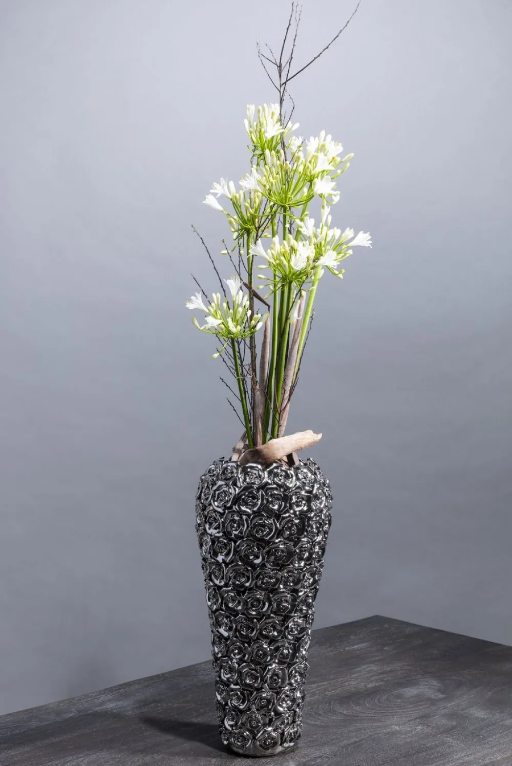 KARE Design Maljakot|Olohuone*Rose Multi Big Ruusu Maljakko, Kromi