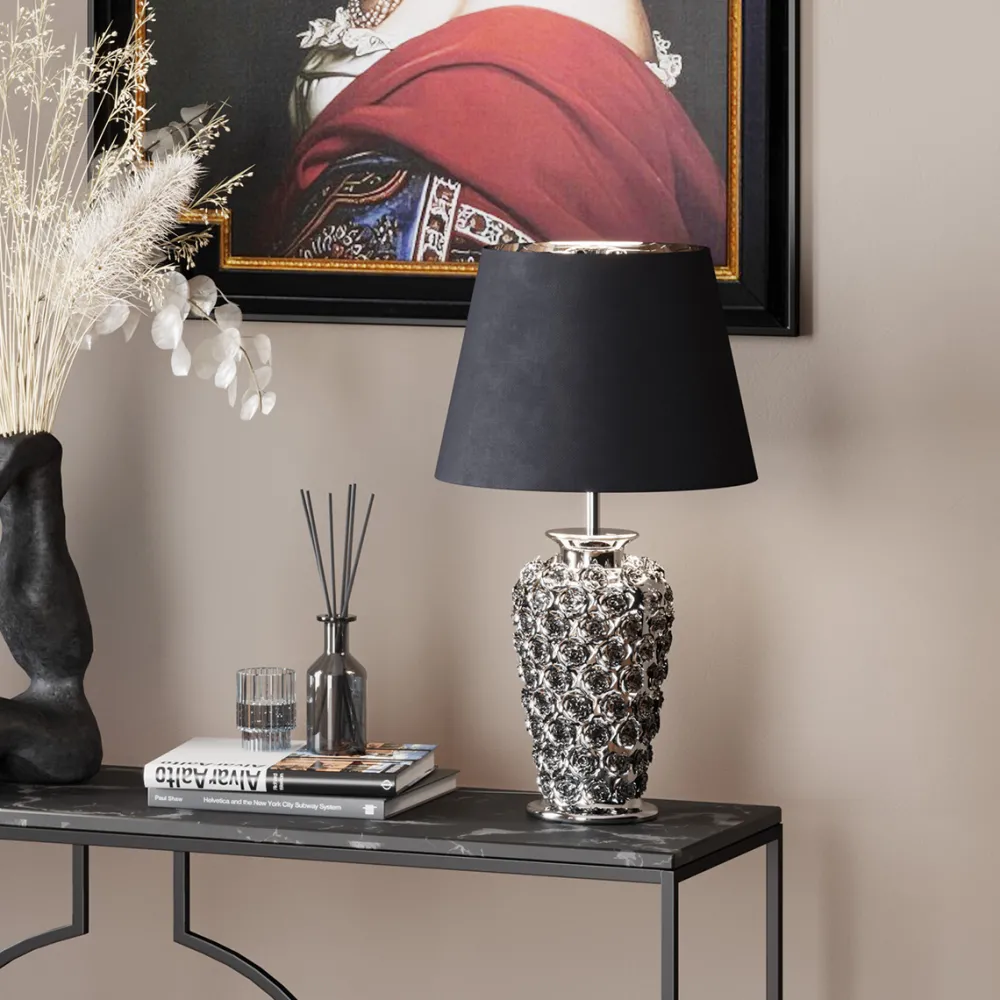 KARE Design Pöytävalaisimet*Rose Pöytävalaisin, Hopea 57cm