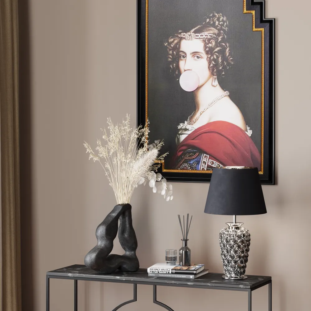 KARE Design Pöytävalaisimet*Rose Pöytävalaisin, Hopea 57cm