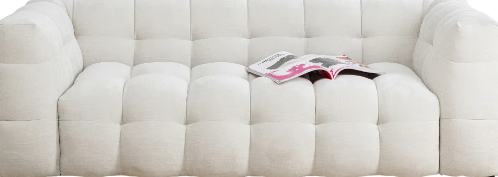 KARE Design Sohvat*Salamanca Sohva, 3-istuttava, Kermanvärinen 240cm