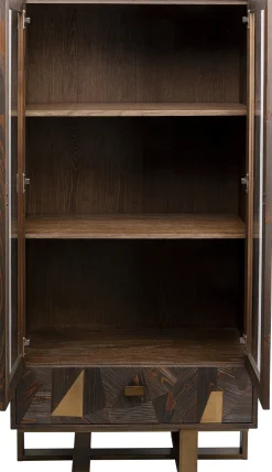 KARE Design Kaapit*Salerno Vitriini - Massiivikuusi, Metalli 80x170cm