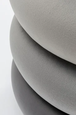 KARE Design Rahit Ja Jakkarat*Sandwich Grey Rahi, Jakkara Ø45cm