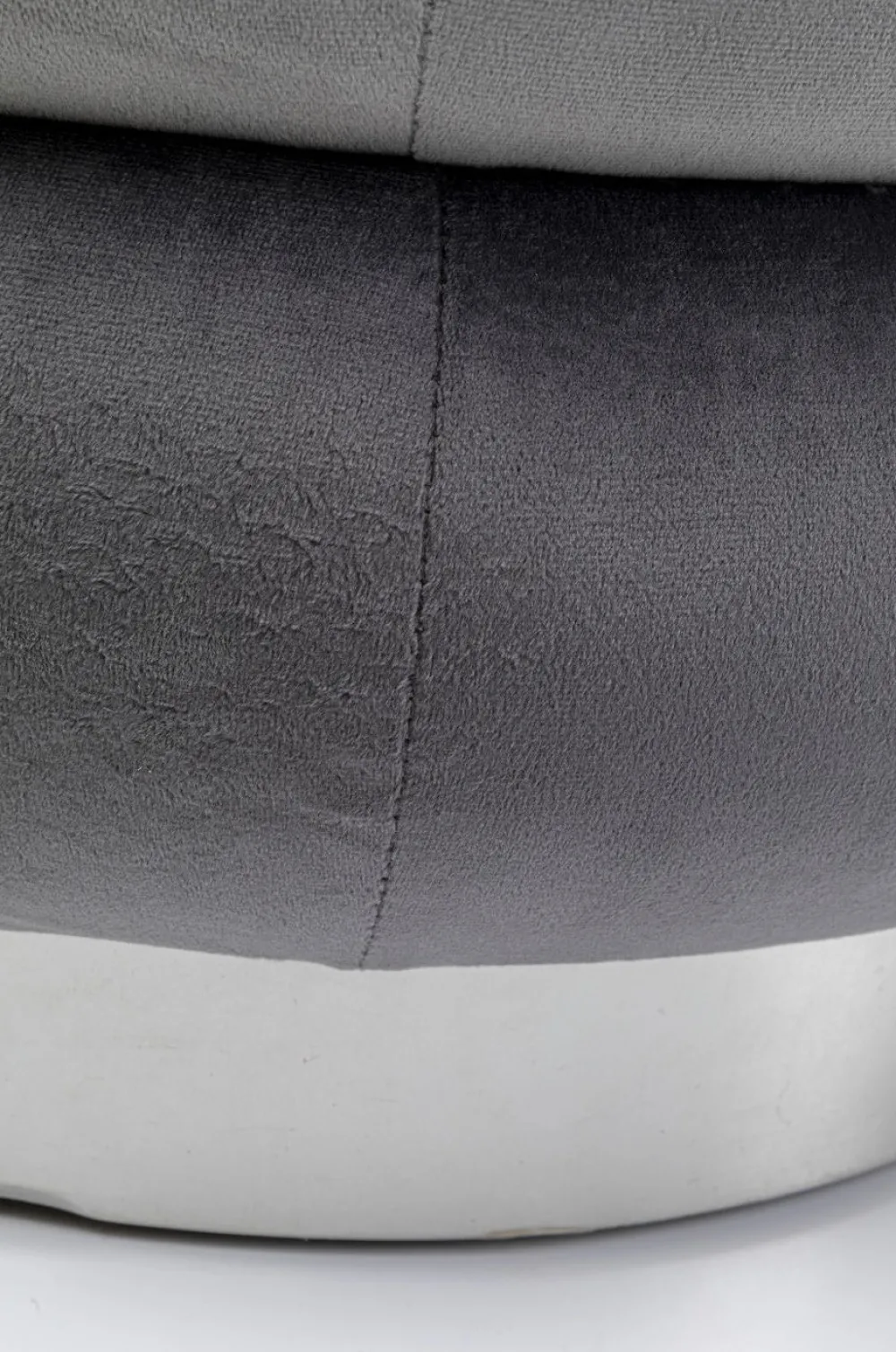 KARE Design Rahit Ja Jakkarat*Sandwich Grey Rahi, Jakkara Ø45cm