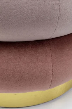 KARE Design Rahit Ja Jakkarat*Sandwich Mauve Rahi, Jakkara Ø45cm