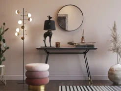 KARE Design Rahit Ja Jakkarat*Sandwich Mauve Rahi, Jakkara Ø45cm