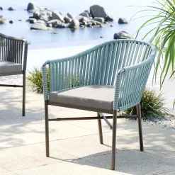 KARE Design Tuolit*Santanyi Tuoli Käsinojilla, Ulkokaluste, Petrooli