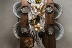 KARE Design Lautaset*Savannah Lautanen Brown/Grey Matt Ø20cm