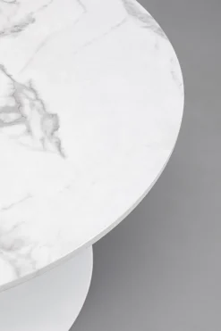 KARE Design Sohvapöydät*Schickeria Marble Sohvapöytä Valkoinen Ø80cm