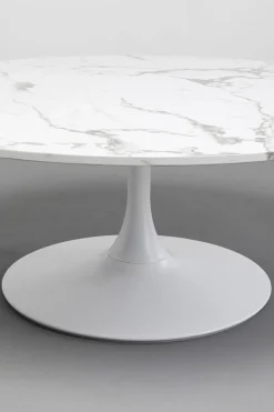 KARE Design Sohvapöydät*Schickeria Marble Sohvapöytä Valkoinen Ø110cm