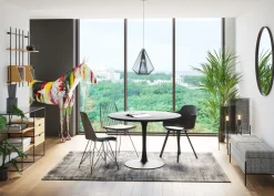 KARE Design Pöydät*Schickeria Pyöreä Pöytä, Musta Ø110