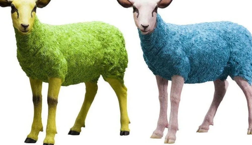 KARE Design Jalalliset Koriste-Esineet*Sheep Colore Green Lammas Koriste-esine