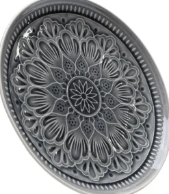 KARE Design Lautaset*Sicilia Mandala Grey Lautanen Ø27cm