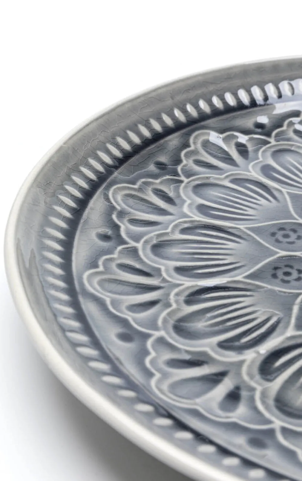 KARE Design Lautaset*Sicilia Mandala Grey Lautanen Ø27cm