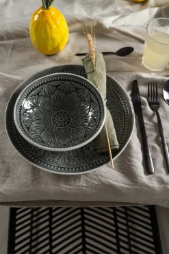 KARE Design Lautaset*Sicilia Mandala Grey Lautanen Ø27cm