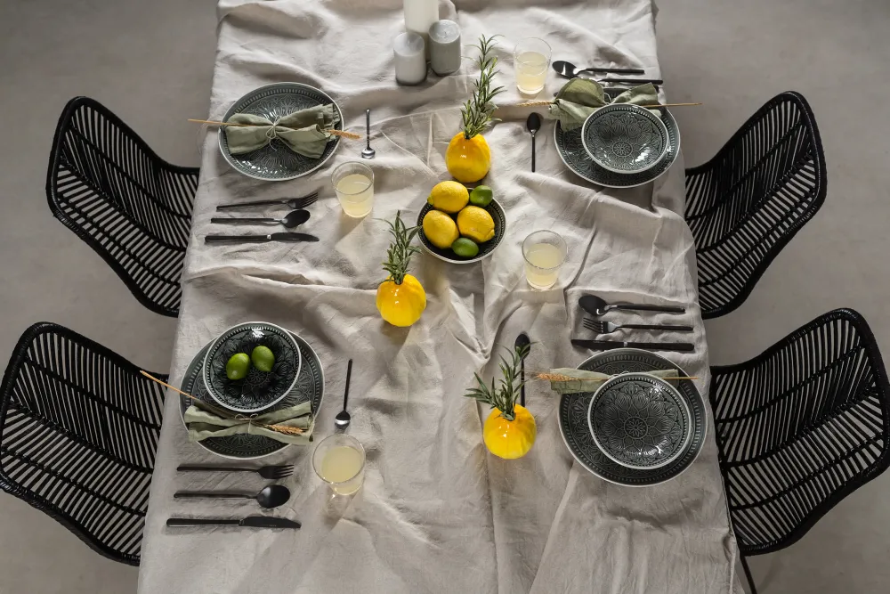 KARE Design Lautaset*Sicilia Mandala Grey Lautanen Ø27cm