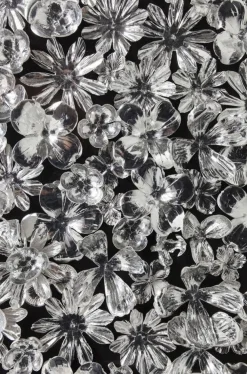 KARE Design Seinäkoristeet*Silver Flower Seinäkoriste, Taulu 100x100cm