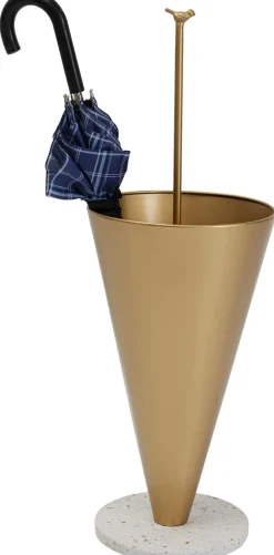 KARE Design Sateenvarjot Ja Sateenvarjotelineet*Singing In The Rain Sateenvarjoteline, Kulta 85cm