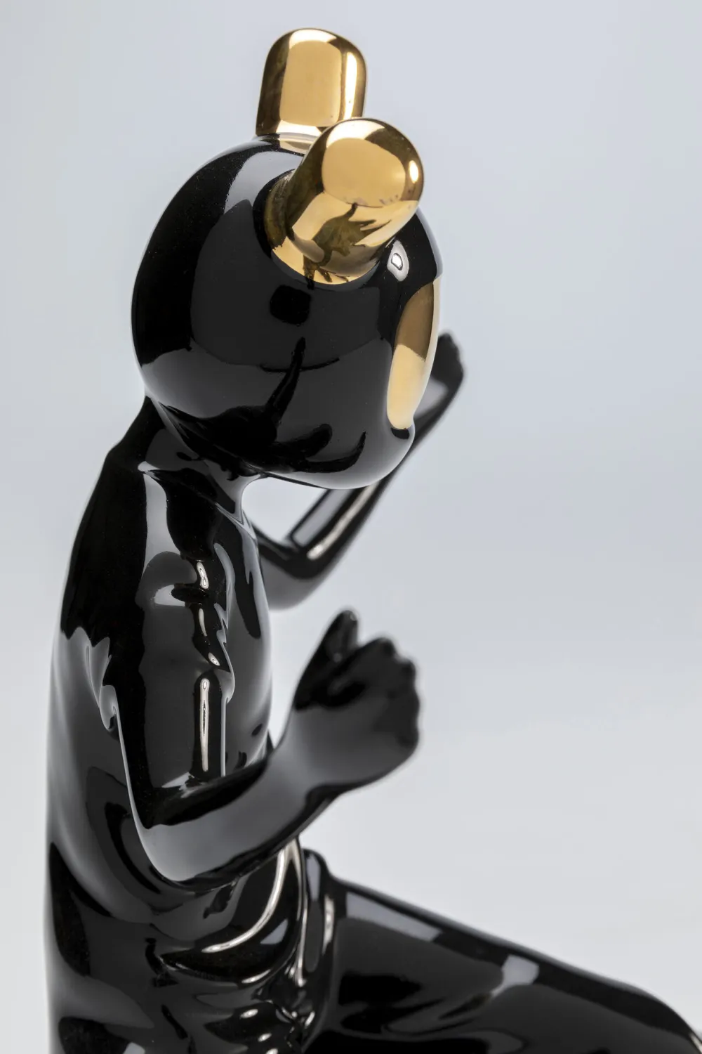 KARE Design Koriste-Esineet*Skating Astronaut - Skeittaava Astronautti, Musta 21cm