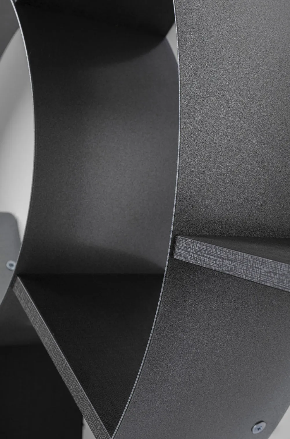 KARE Design Olohuone|Hyllyt*Snail Etana Seinähylly, Hopea/harmaa