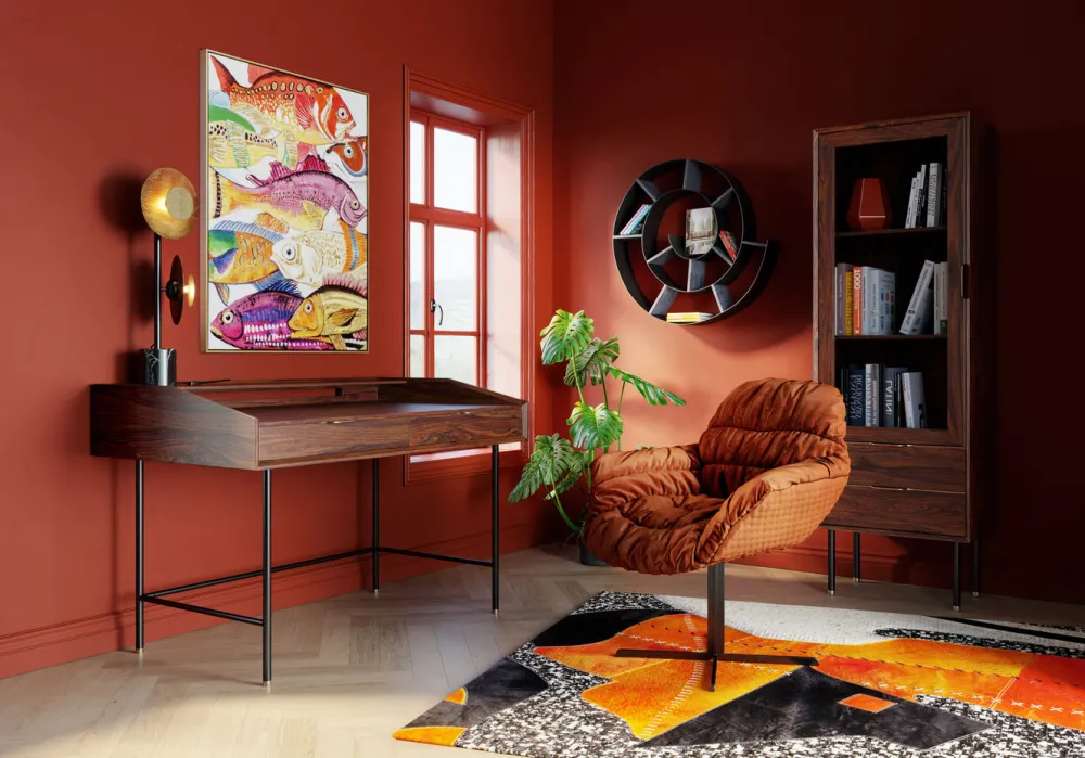 KARE Design Olohuone|Hyllyt*Snail Etana Seinähylly, Hopea/harmaa