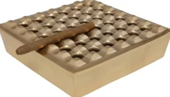 KARE Design Tuhkakupit Ja Savukerasiat*Soho Square Brass Tuhkakuppi 25x25cm