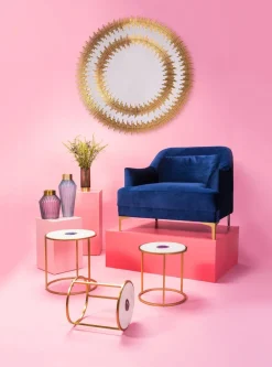 KARE Design Peilit*Solare Gold Peili Ø132cm