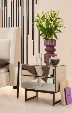 KARE Design Yöpöydät*Soran Pieni Lipasto, Yöpöytä - Musta 49x50cm